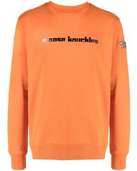Мужской оранжевый свитшот с принтом от Moose Knuckles