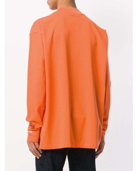 Мужской оранжевый свитшот от Heron Preston
