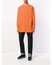 Мужской оранжевый свитшот от Heron Preston