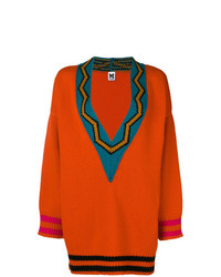 Оранжевый свободный свитер от M Missoni