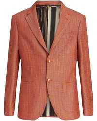 Мужской оранжевый твидовый пиджак от Etro