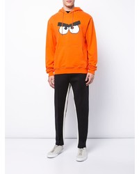 Мужской оранжевый худи с принтом от Mostly Heard Rarely Seen 8-Bit