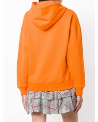 Женский оранжевый худи с принтом от Tommy Jeans