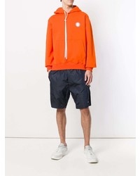 Мужской оранжевый худи с принтом от Stampd