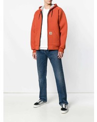 Мужской оранжевый худи от Carhartt