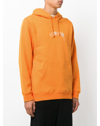 Мужской оранжевый худи от Stussy