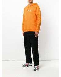 Мужской оранжевый худи от Stussy