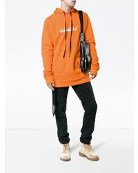 Мужской оранжевый худи от Unravel Project