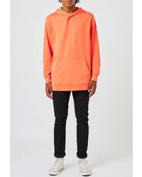 Мужской оранжевый худи от Topman