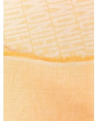 Мужской оранжевый шарф с принтом от Moschino
