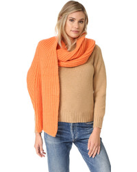 Женский оранжевый шарф от Acne Studios