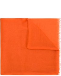 Женский оранжевый шарф от Salvatore Ferragamo