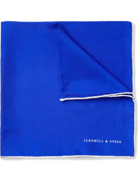 Оранжевый шелковый нагрудный платок от Turnbull & Asser