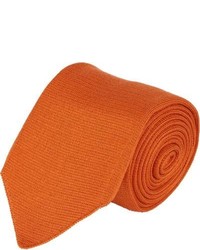 Оранжевый шерстяной галстук