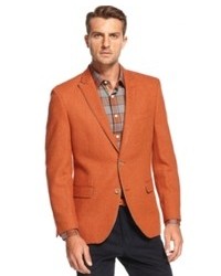 Оранжевый шерстяной пиджак
