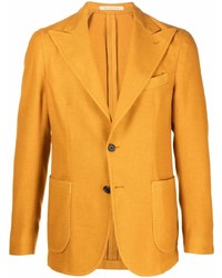 Мужской оранжевый шерстяной пиджак от Bagnoli Sartoria Napoli