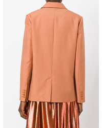 Женский оранжевый шерстяной пиджак