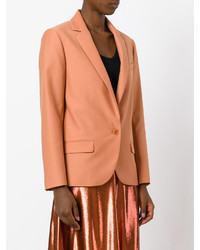 Женский оранжевый шерстяной пиджак