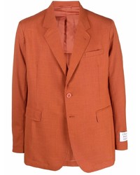 Мужской оранжевый шерстяной пиджак от Études