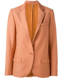 Женский оранжевый шерстяной пиджак
