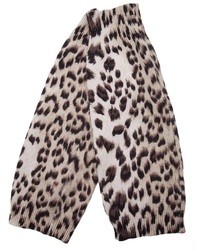 Перчатки с леопардовым принтом