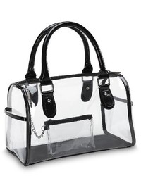 Прозрачная резиновая сумка-саквояж