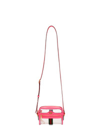 Прозрачная резиновая сумка через плечо от Gucci