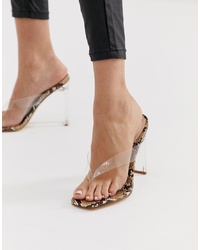 Прозрачные резиновые босоножки на каблуке от SIMMI Shoes
