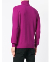 Мужская пурпурная водолазка от Laneus