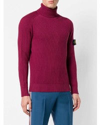 Мужская пурпурная водолазка от Stone Island