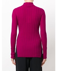 Женская пурпурная вязаная водолазка от Theory