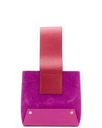 Пурпурная замшевая большая сумка от Yuzefi