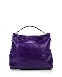 Пурпурная кожаная большая сумка от Moronero
