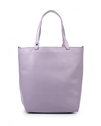 Пурпурная кожаная большая сумка от Moronero