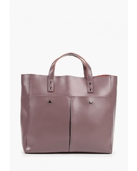 Пурпурная кожаная большая сумка от Roberto Jolini