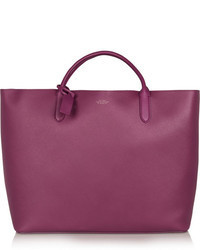 Пурпурная кожаная большая сумка от Smythson