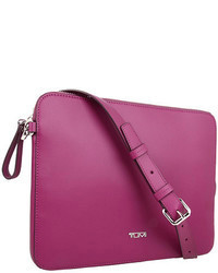Пурпурная кожаная сумка