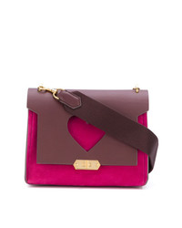 Пурпурная кожаная сумка-саквояж от Anya Hindmarch