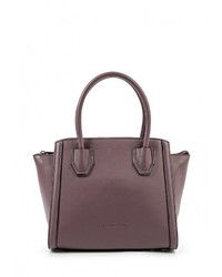 Пурпурная кожаная сумка через плечо от Leo Ventoni