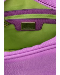 Пурпурная кожаная сумка через плечо от Sabellino