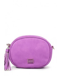 Пурпурная кожаная сумка через плечо от Sabellino