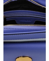 Пурпурная кожаная сумка через плечо от Vitacci