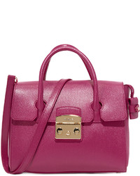Женская пурпурная кожаная сумка от Furla