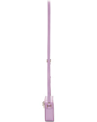 Женская пурпурная кожаная сумка от Versace