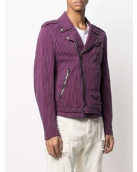 Мужская пурпурная косуха от Moschino