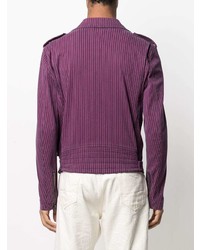 Мужская пурпурная косуха от Moschino