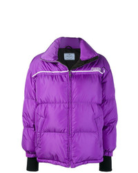 Женская пурпурная куртка-пуховик от Prada