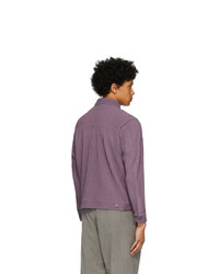 Мужская пурпурная куртка-рубашка от Homme Plissé Issey Miyake