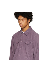 Мужская пурпурная куртка-рубашка от Homme Plissé Issey Miyake