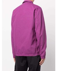 Пурпурная куртка харрингтон от Stone Island